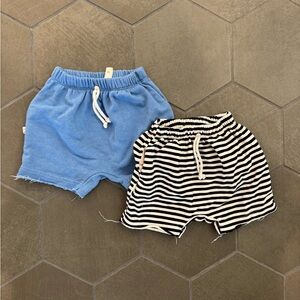 Childhoods Boy Shorts Blue and Striped Set